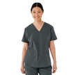 Lexington AVE Women's V-Neck Scrub Tops with 3 Pockets - BeHope