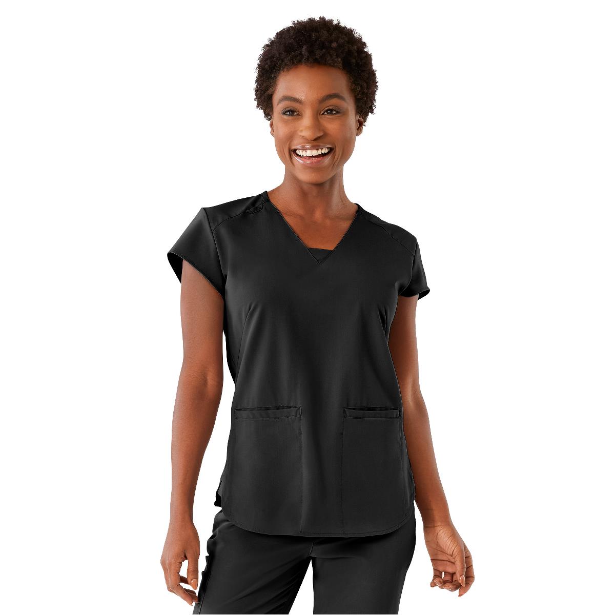 Monroe AVE Women's V-Neck Tunic Style Scrub Tops (Style 4805)