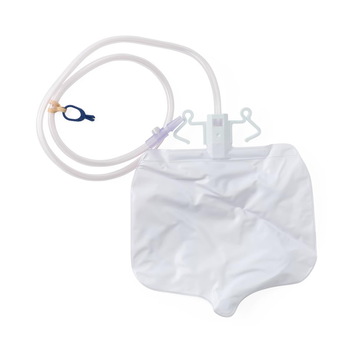 Urinary Drain Bag With Anti-reflux Tower And Metal Clamp Drainage Port (pack Of 20)