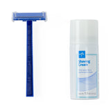 Medline Shave Kit with Shave Cream
