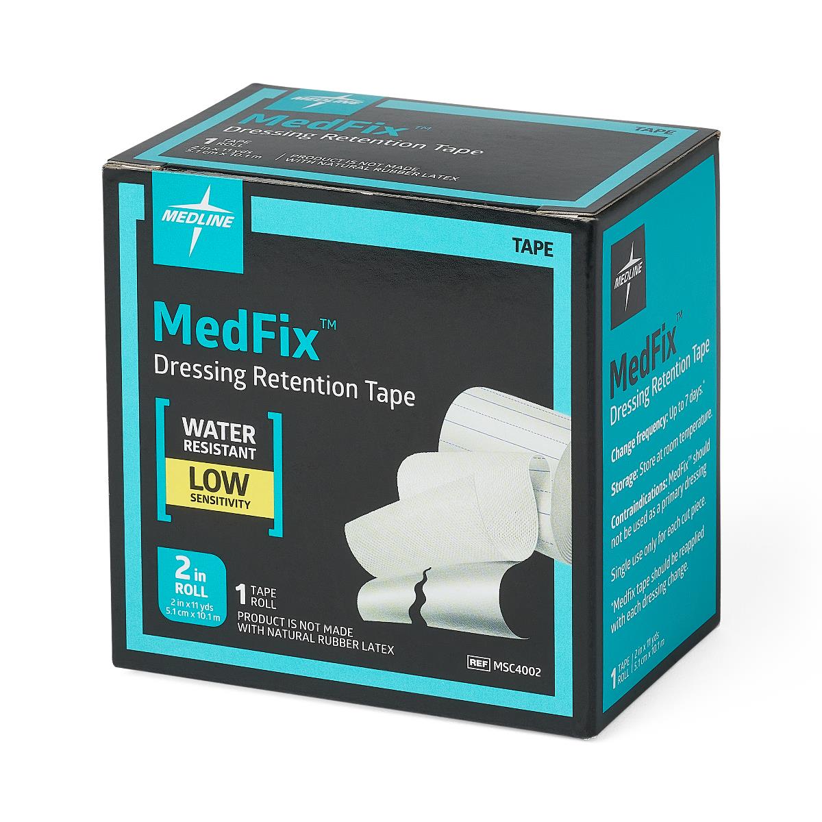 Water Resistant Dressing Retention Tape With Liner Medfix™ White 2 Inch X 11 Yard Nonwoven Nonsterile