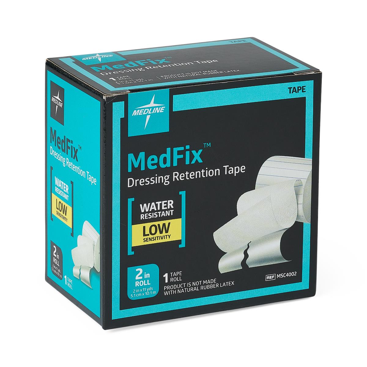 Water Resistant Dressing Retention Tape With Liner Medfix™ White 2 Inch X 11 Yard Nonwoven Nonsterile