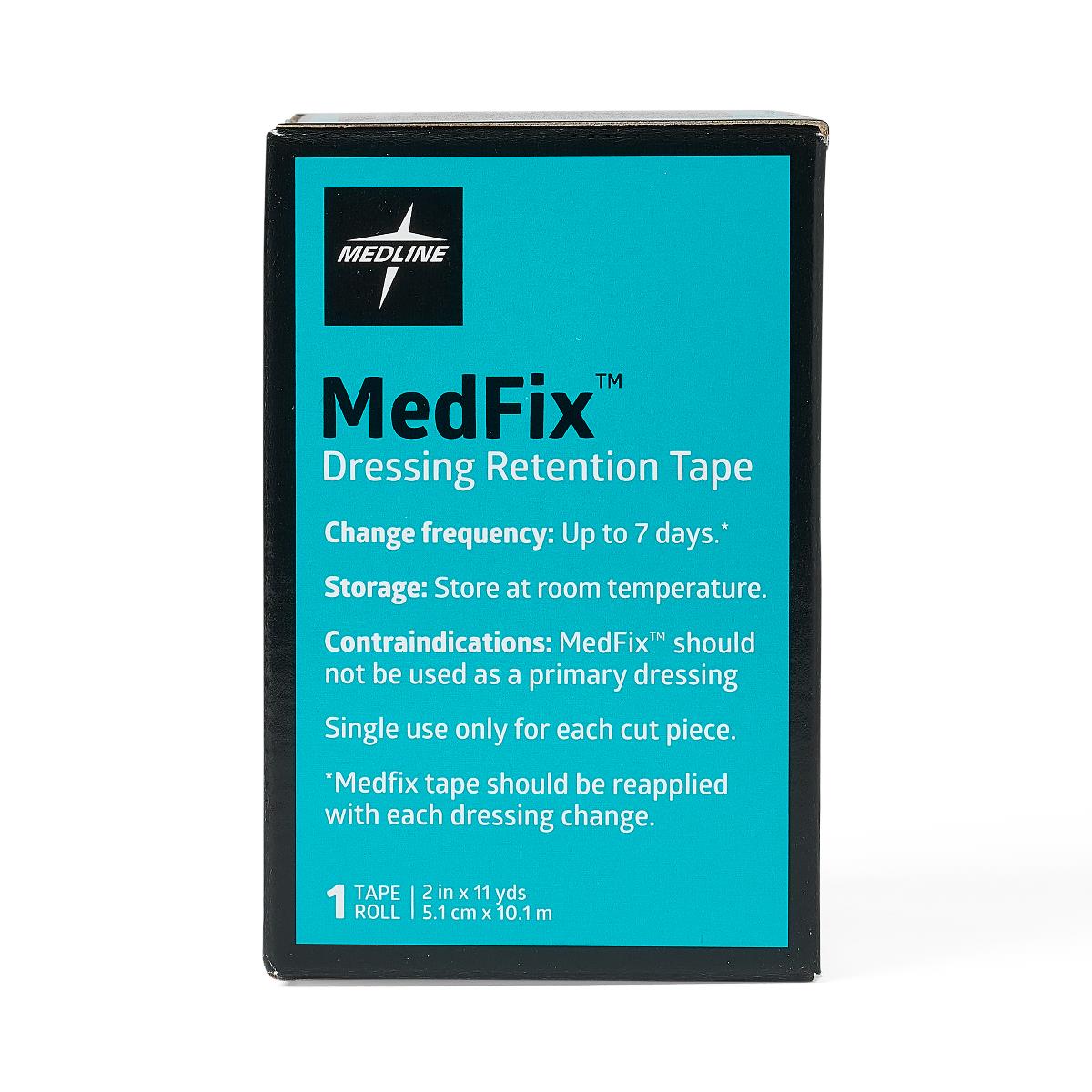 Water Resistant Dressing Retention Tape With Liner Medfix™ White 2 Inch X 11 Yard Nonwoven Nonsterile