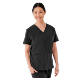 Lexington AVE Women's V-Neck Scrub Tops with 3 Pockets