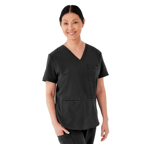 Lexington AVE Women's V-Neck Scrub Tops with 3 Pockets