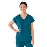 Monroe AVE Women's V-Neck Tunic Style Scrub Tops (Style 4805)