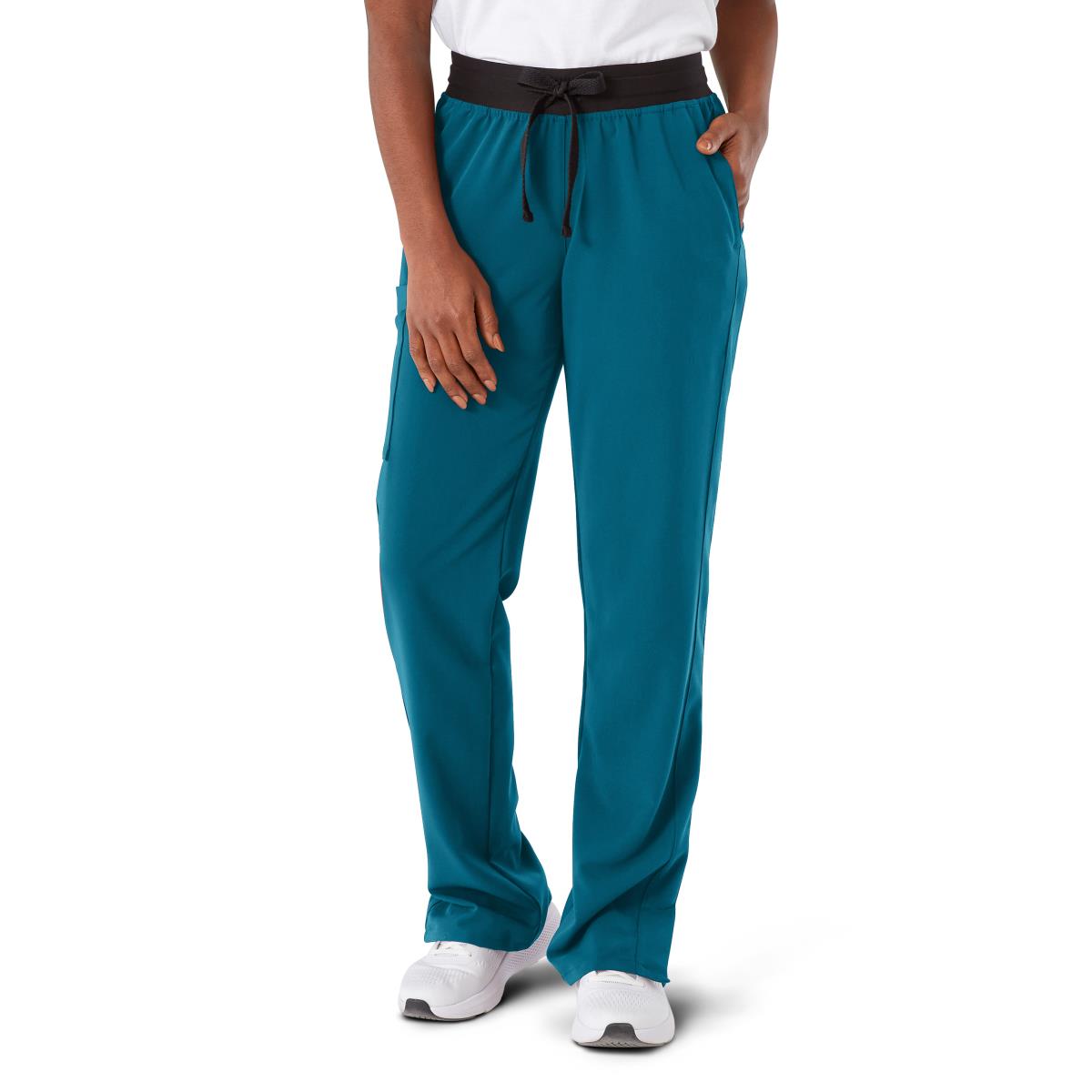 Varick AVE Women's Midrise 6-Pocket Scrub Pants - Tall Length (Style 4913)