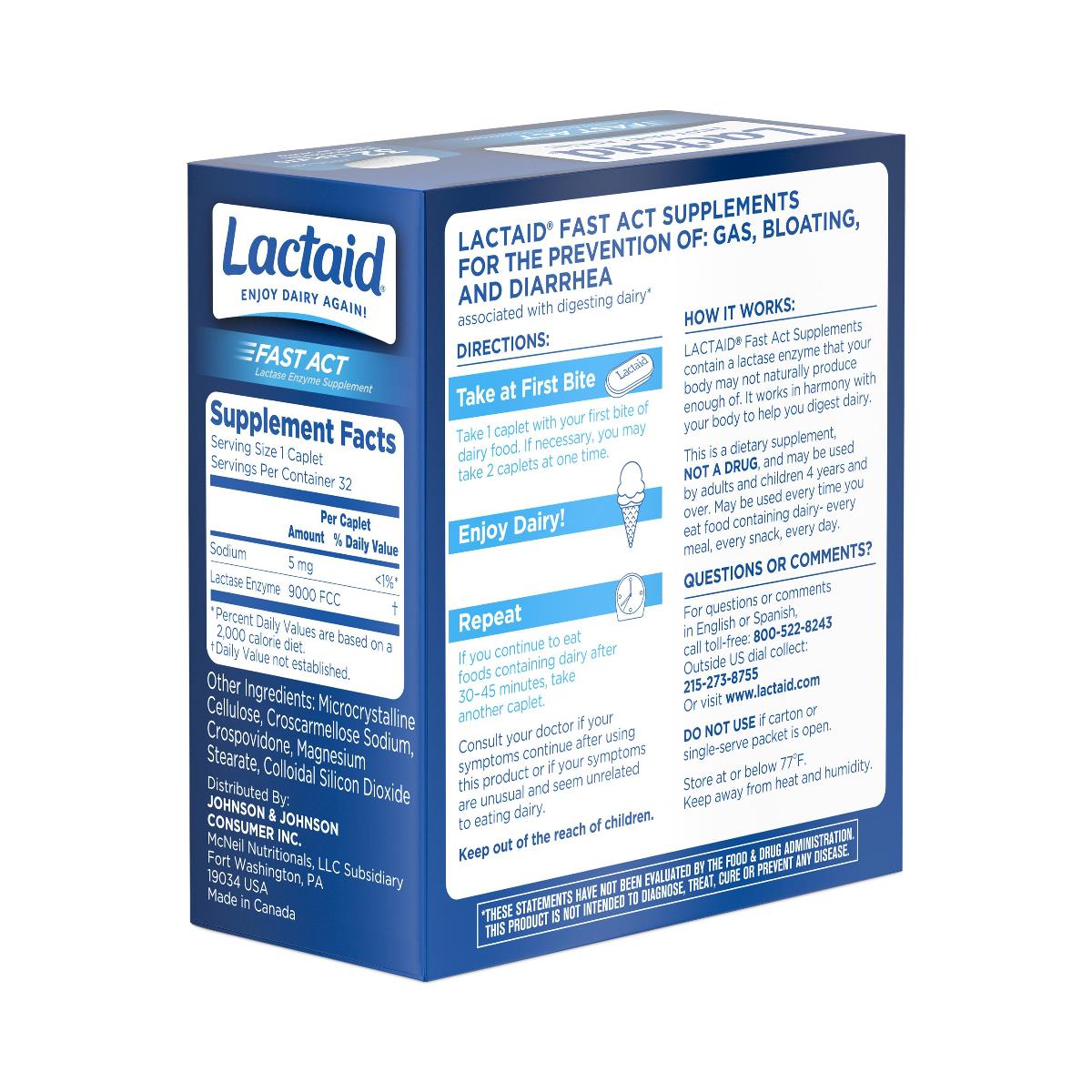 Lactaid Fast Act Caplets