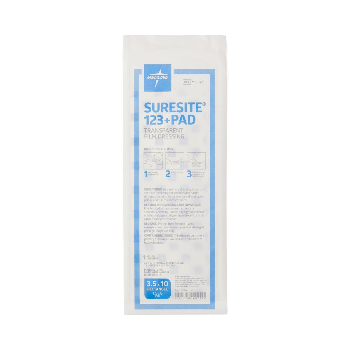 SureSite 123+ Pad Transparent Dressings