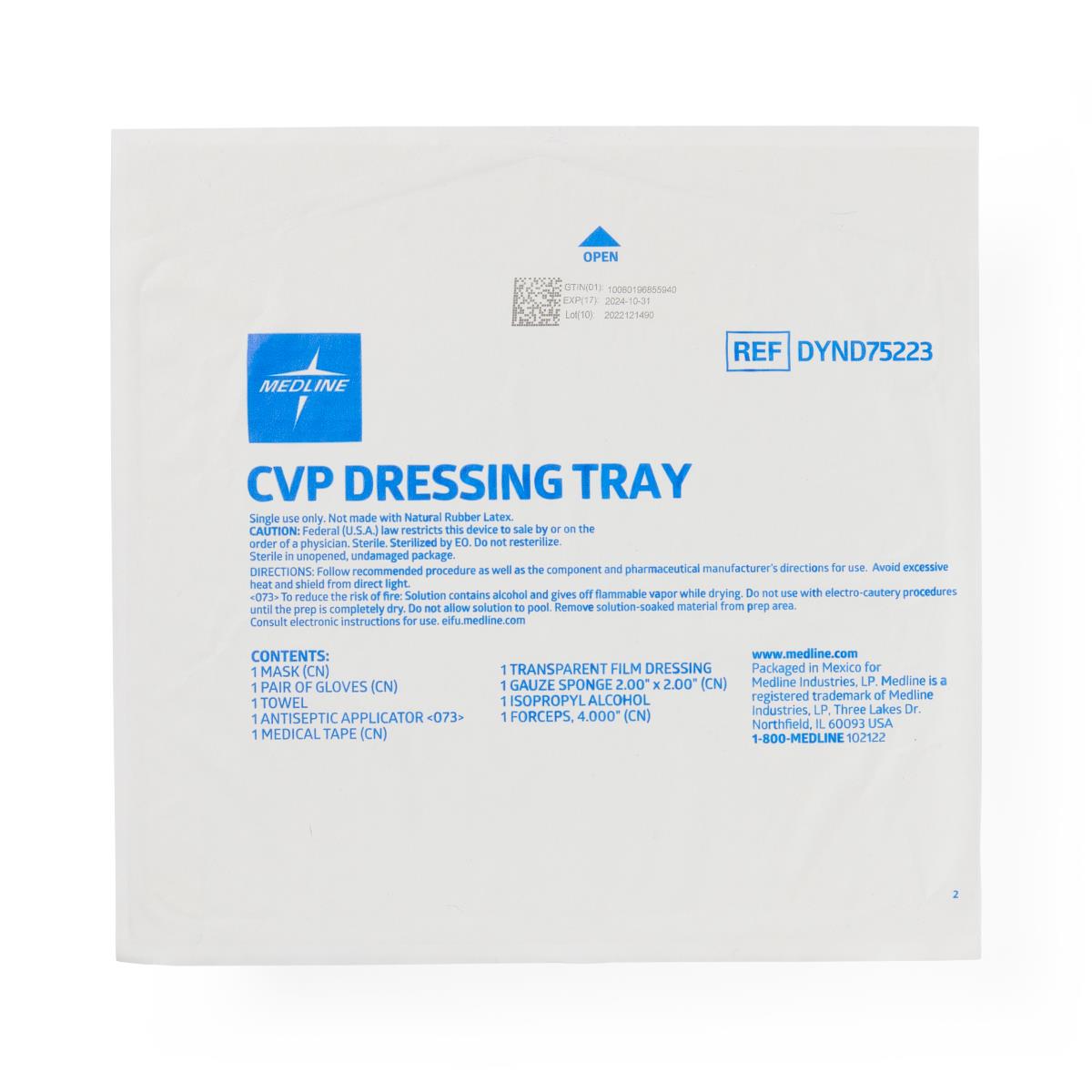 Medline Central Line Dressing Trays