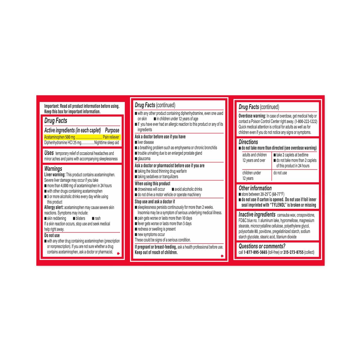 Tylenol PM Extra-Strength Caplets