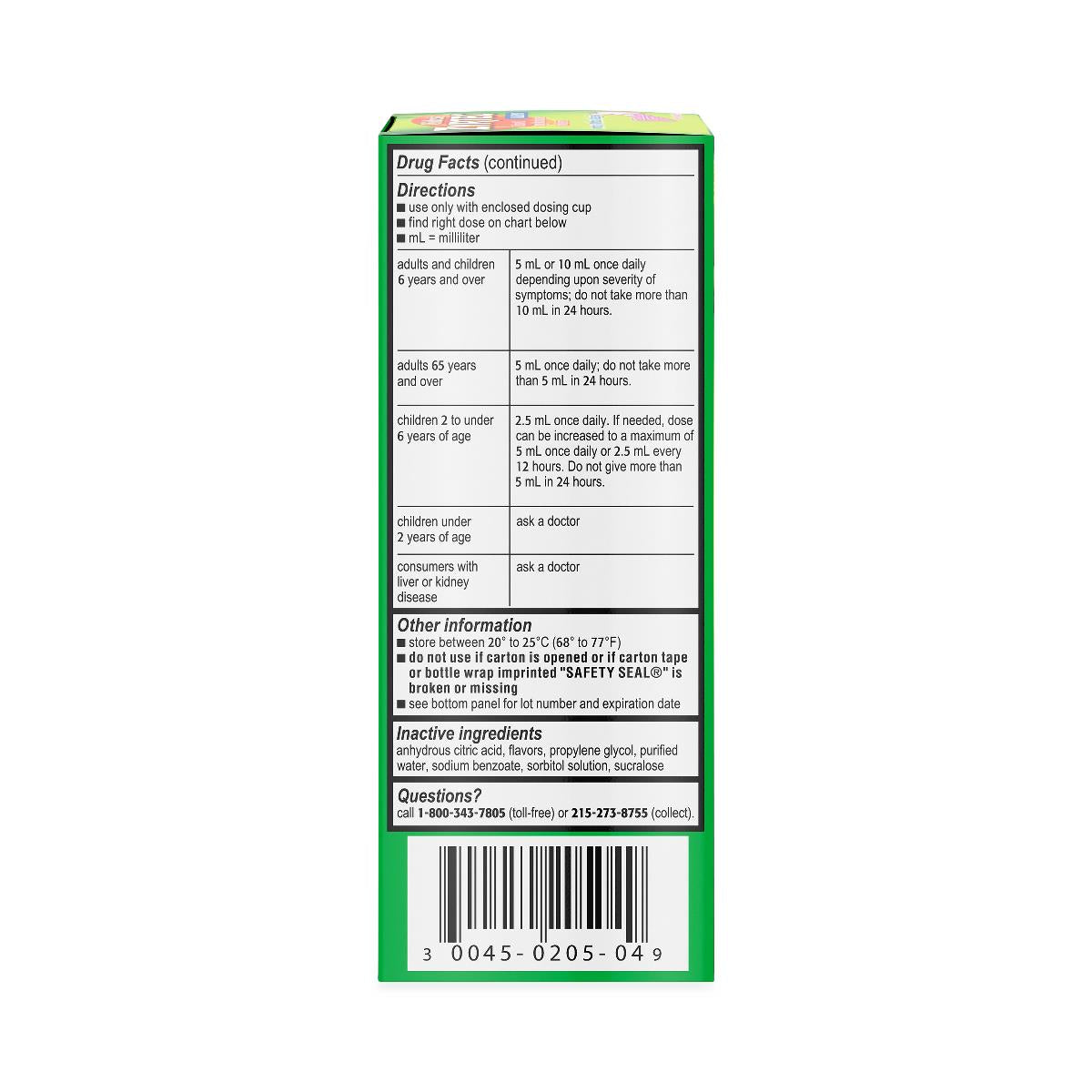 Zyrtec Children's 24-Hour Allergy Syrup