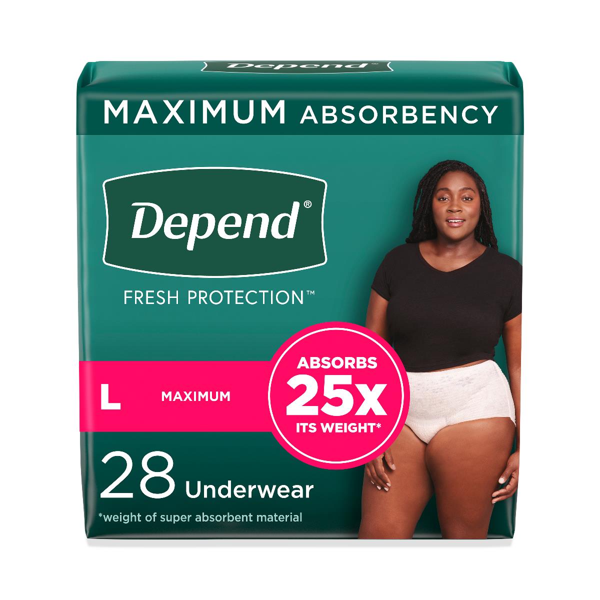 Depend Fresh Protection Incontinence Underwear For Women - BeHope