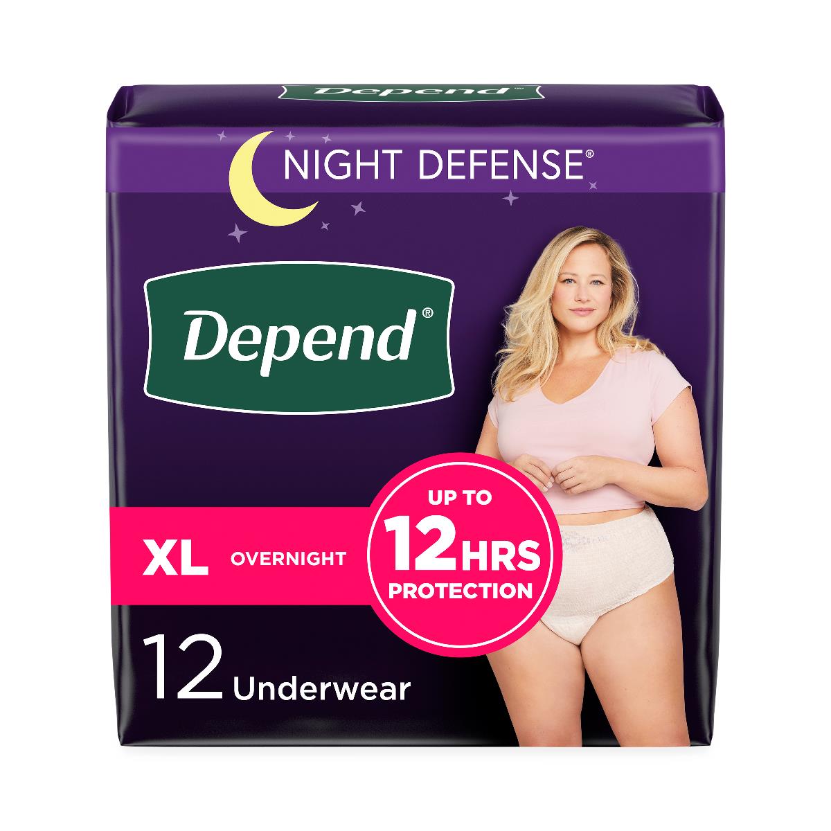 Depend Disposable Adult Incontinence Protection Briefs