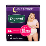 Depend Disposable Adult Incontinence Protection Briefs