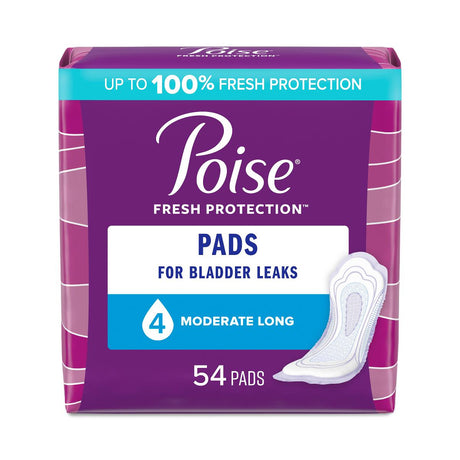 Poise Long Moderate Absorbency Pads - BeHope