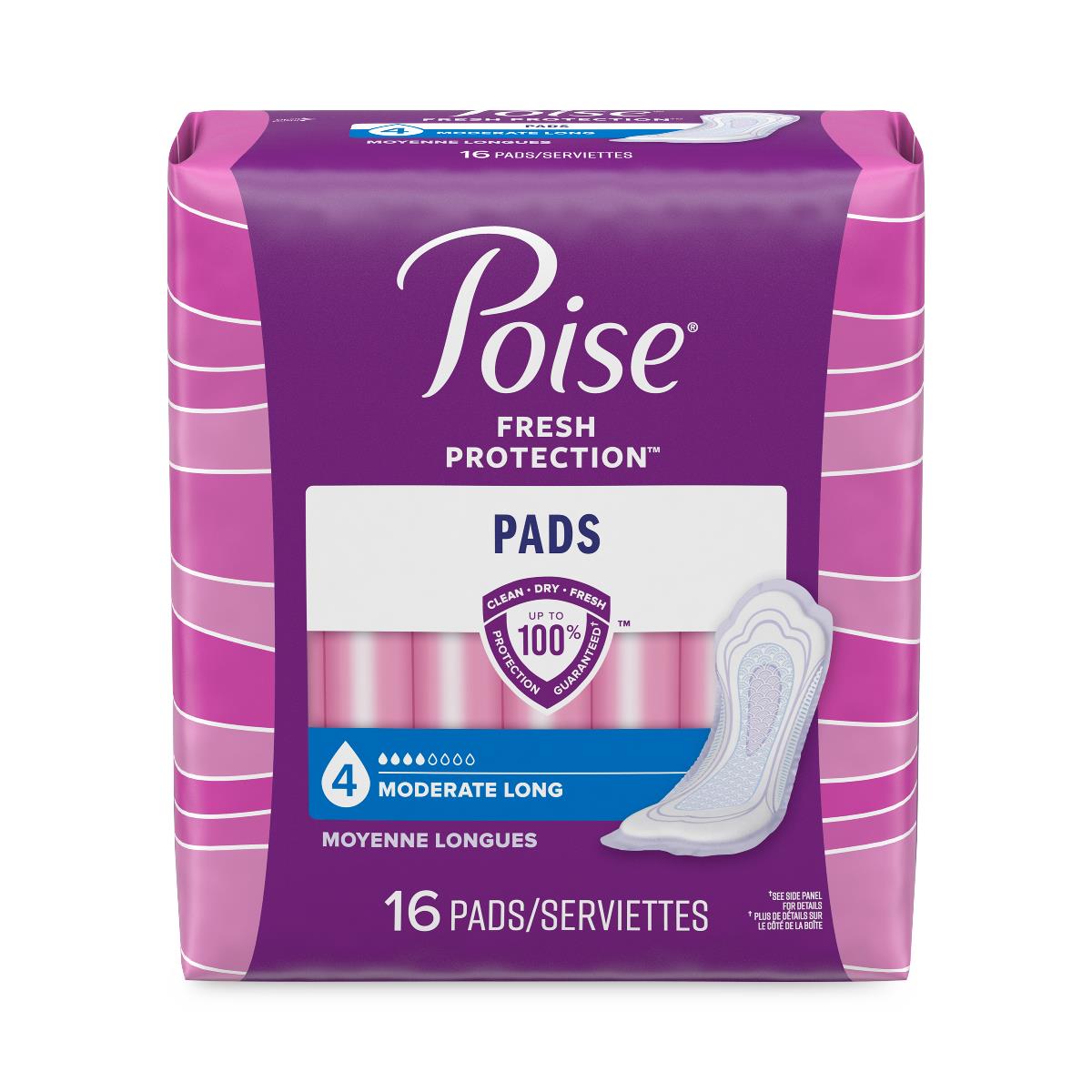 Poise Moderate Absorbency Incontinence Pads
