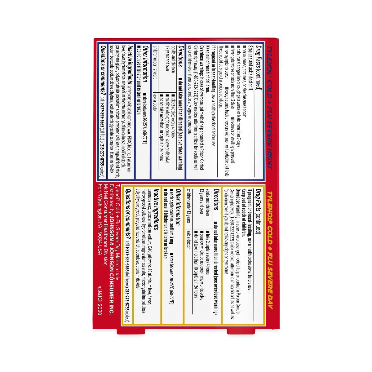 Tylenol Cold and Flu Severe Caplets