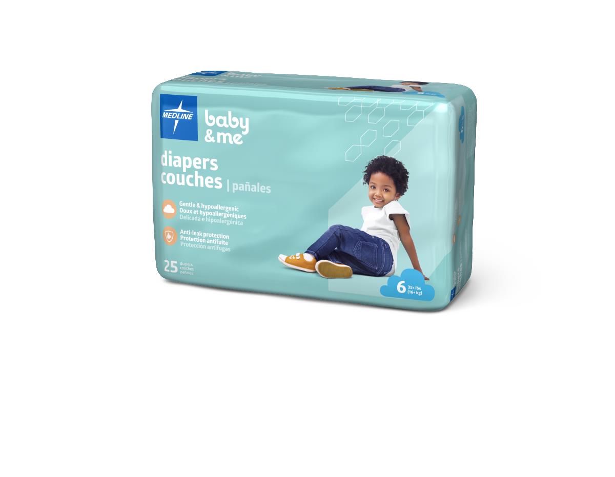 Medline Disposable Baby Diapers