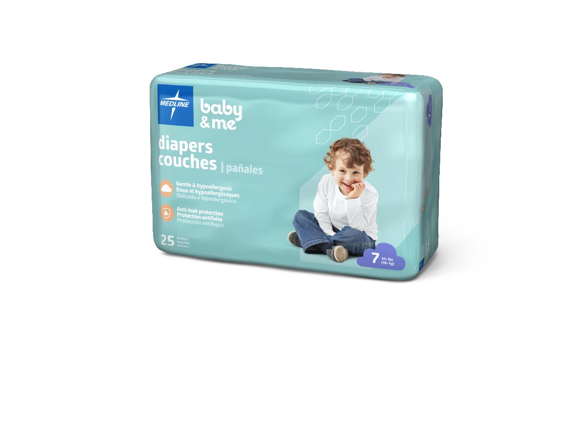 Medline Disposable Baby Diapers