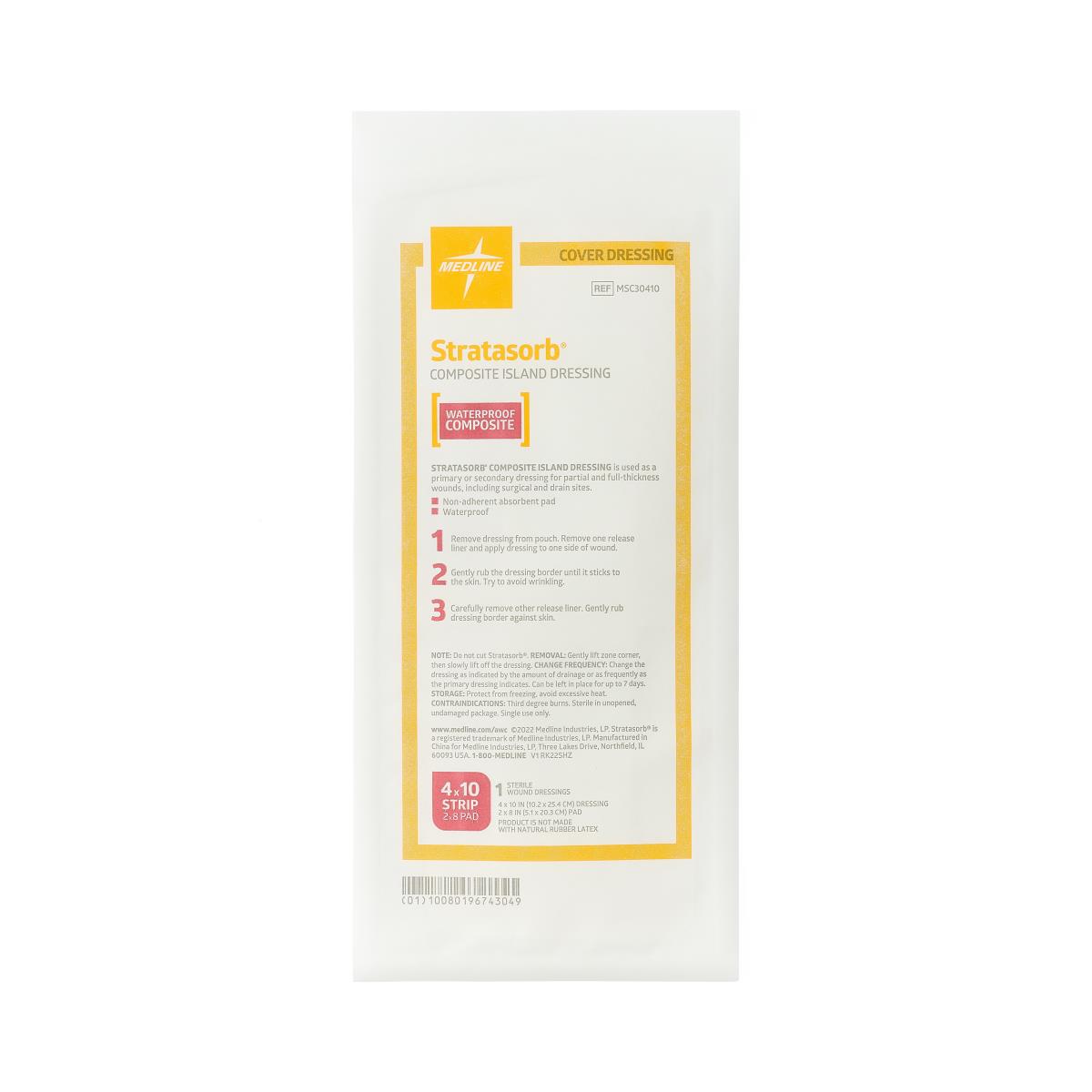 Stratasorb Waterproof Adhesive Island Wound Dressings