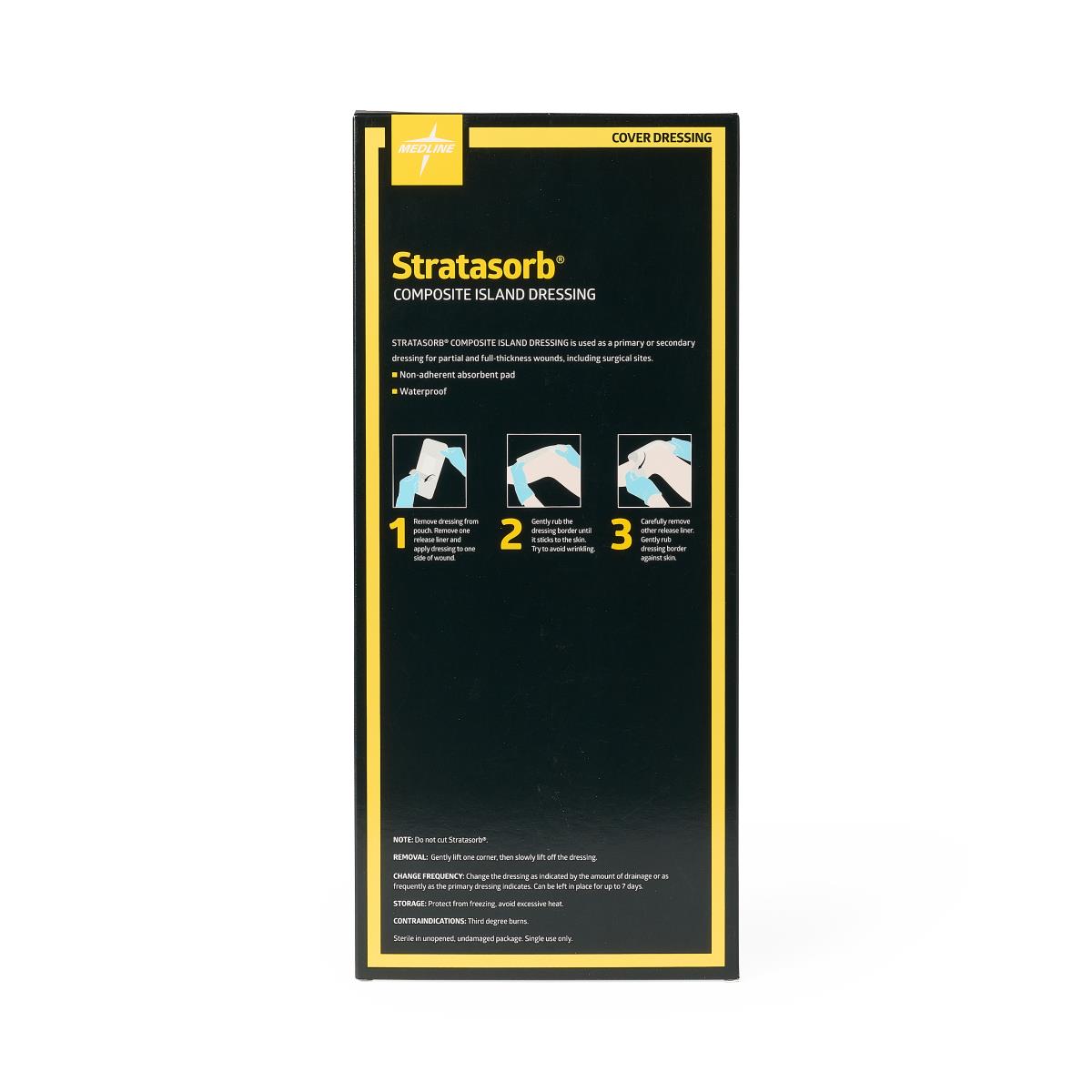 Stratasorb Waterproof Adhesive Island Wound Dressings