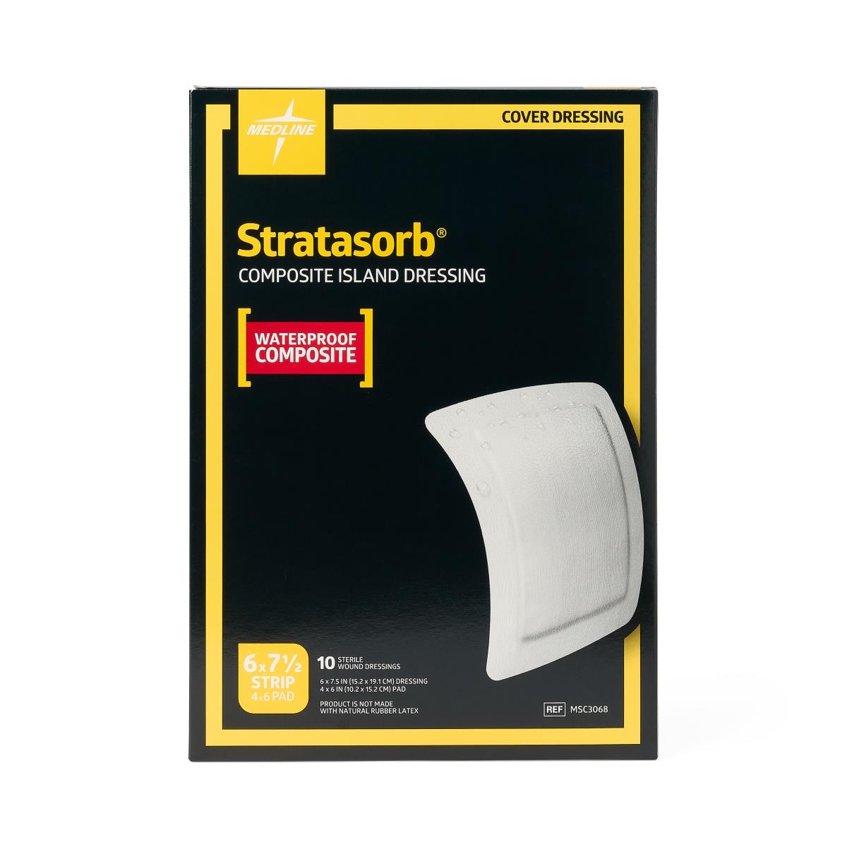Stratasorb Waterproof Adhesive Island Wound Dressings