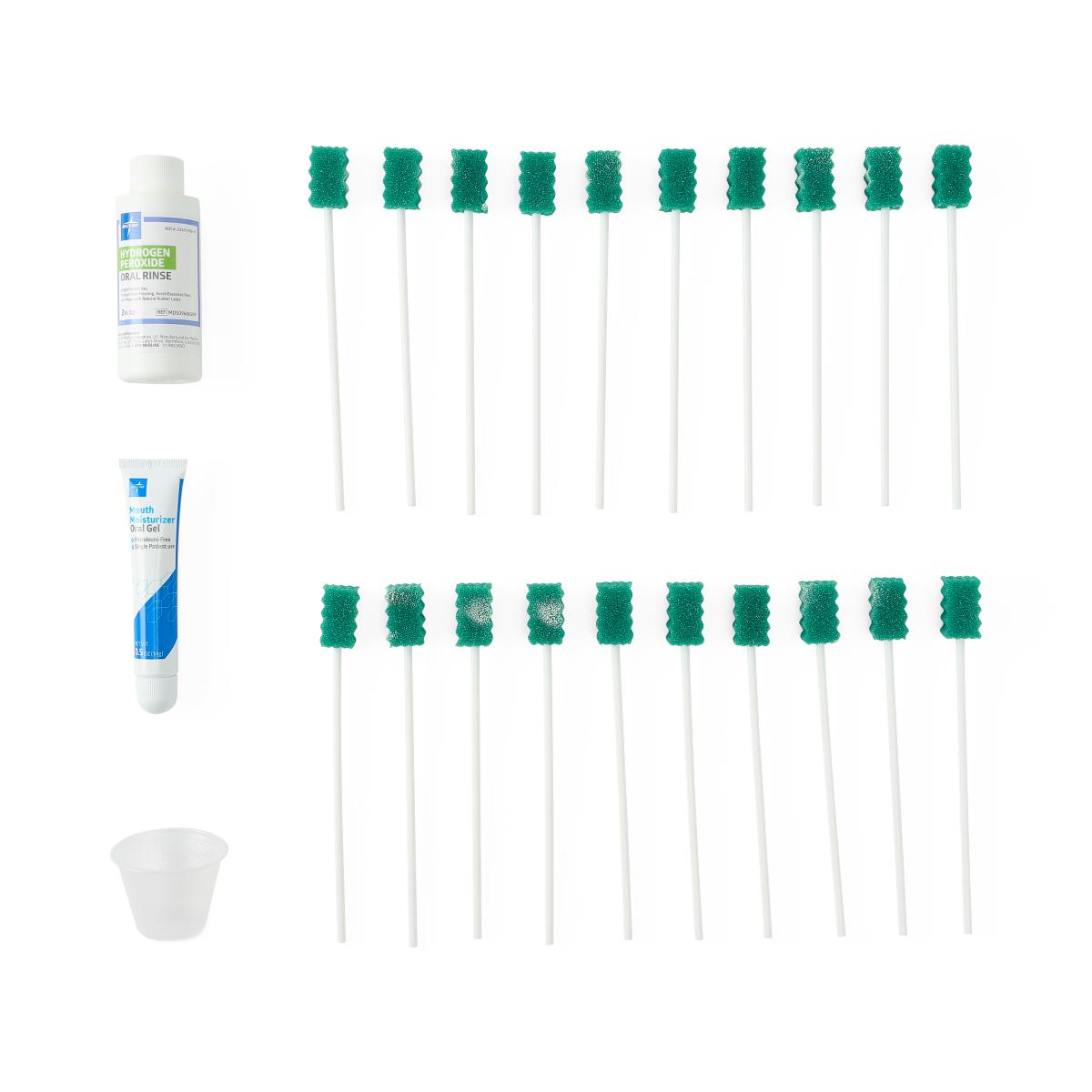 Medline Extended Oral Care Kit With Hydrogen Peroxide - BeHope