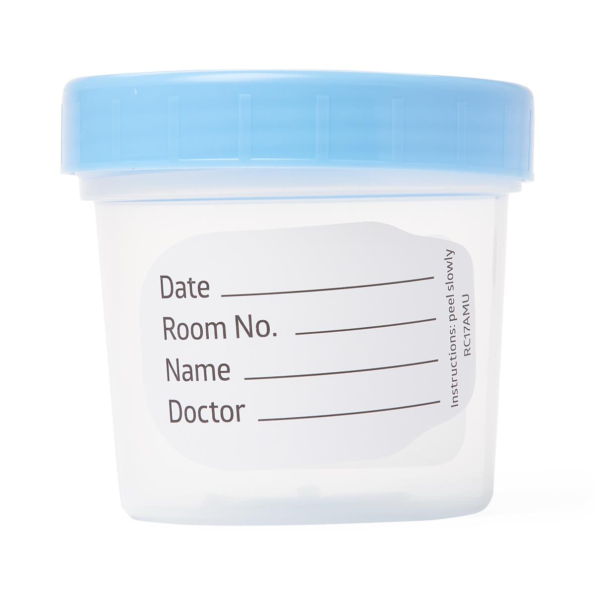 Specimen Container 120 Ml (4 Oz.) Screw Cap Poly Bagged Sterile / Sterile Fluid Path