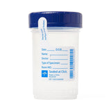 Click-N-Close Pneumatic Tube Specimen Containers with Blue Lid