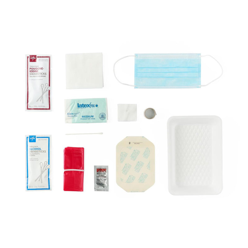 Medline Central Line Dressing Trays With Alcohol/pvp Swabsticks - BeHope
