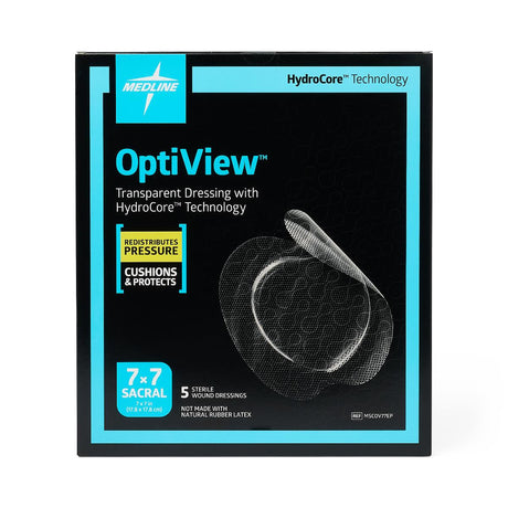 Transparent Dressing Optiview 6 X 6 Inch 2 Tab Delivery Round Sterile - Behope