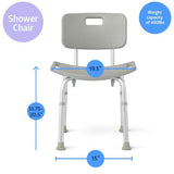 Medline Bathe Safe and Easy Kits for Caregivers with Shower Chair