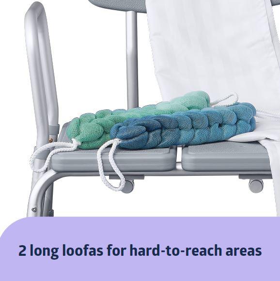 Medline Bathe Safe and Easy Kit for Caregivers with Shower Transfer Bench