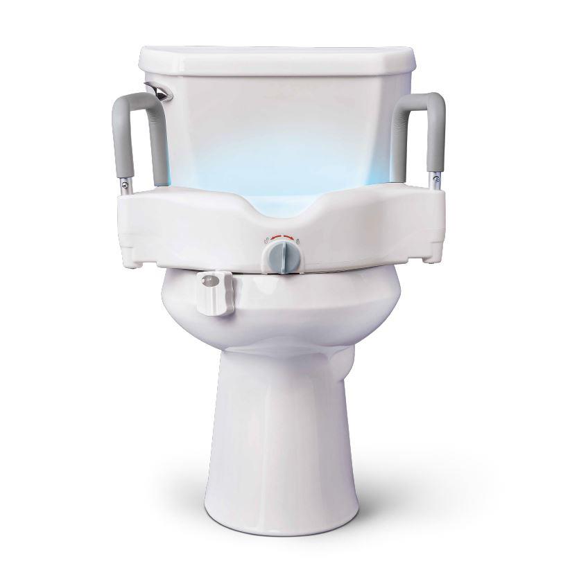 Medline Sit and Stand Toileting Kit, view of comfortable seat.