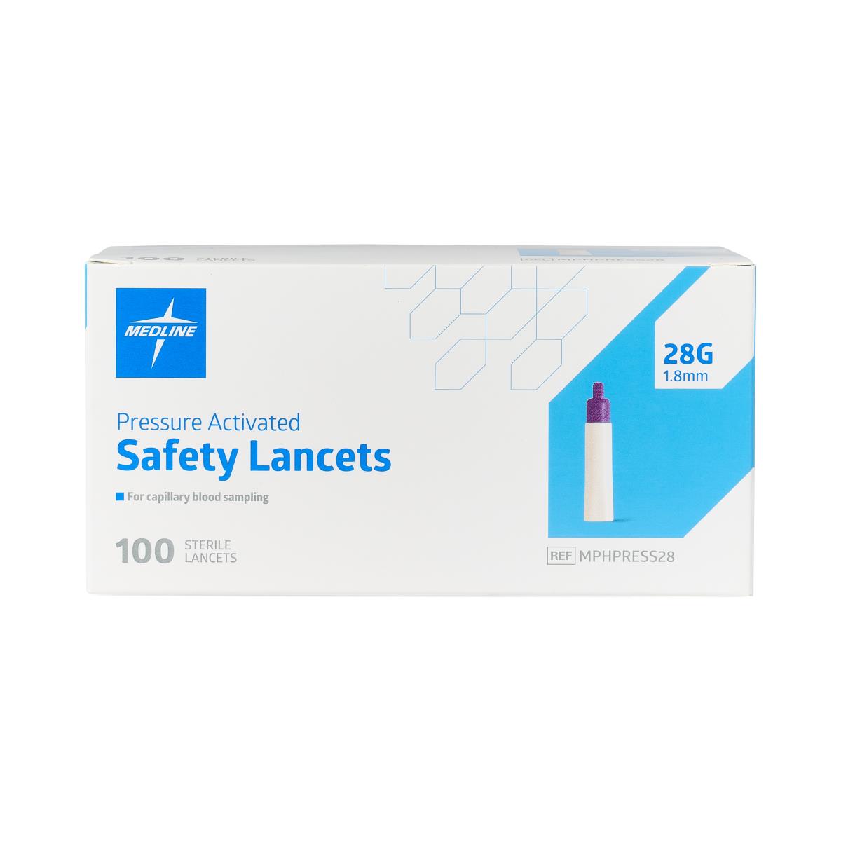 Medline Pressure Activation Safety Lancets