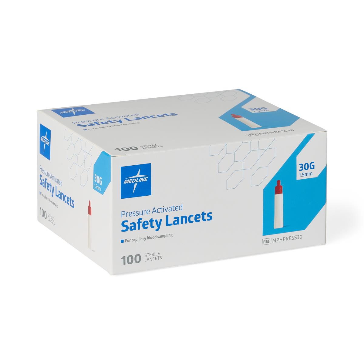 Medline Pressure Activation Safety Lancets