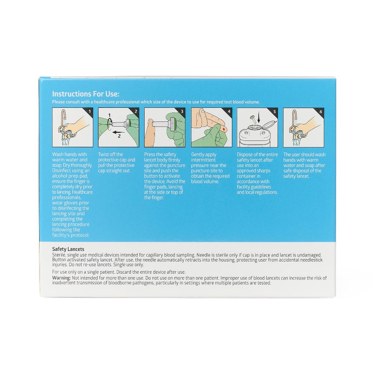 Medline Push Button Safety Lancets