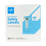 Medline Push Button Safety Lancets