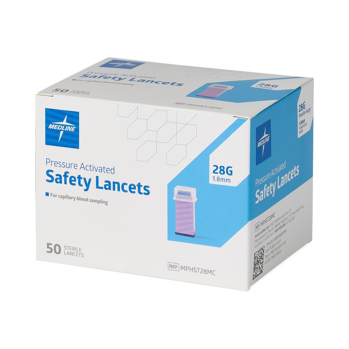 Medline Pressure Activation Safety Lancets