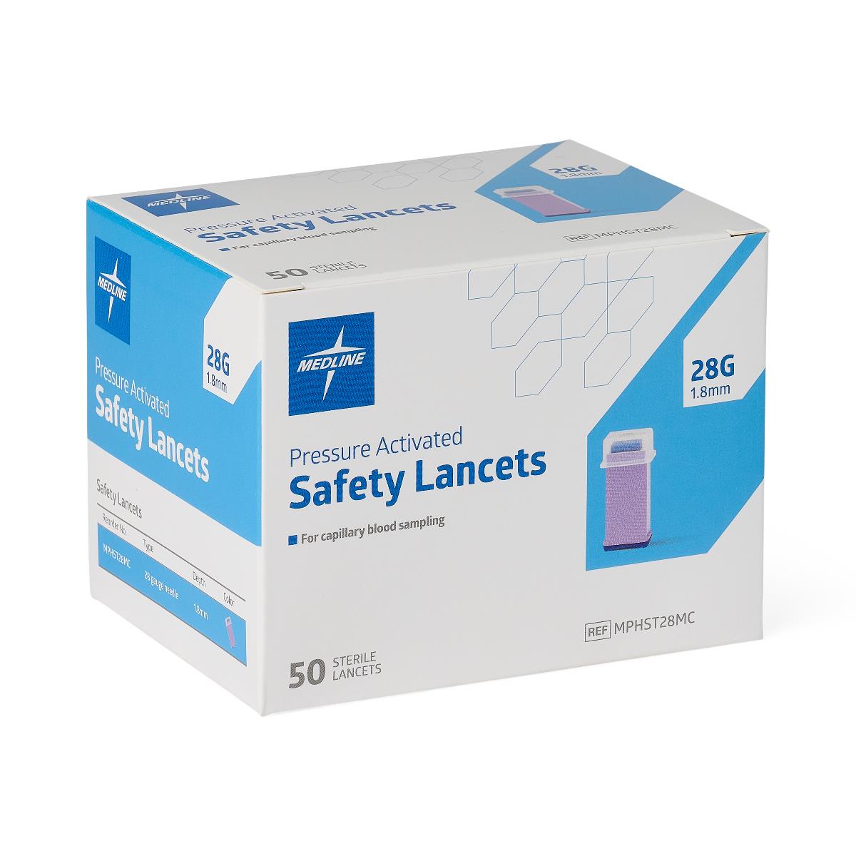 Medline Pressure Activation Safety Lancets