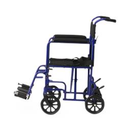 Medline Basic Aluminum Transport Chair with 8" Wheels