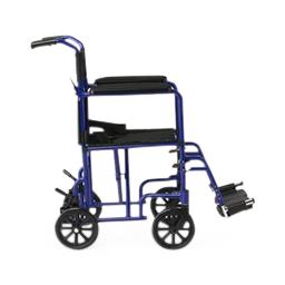 Medline Basic Aluminum Transport Chair with 8" Wheels
