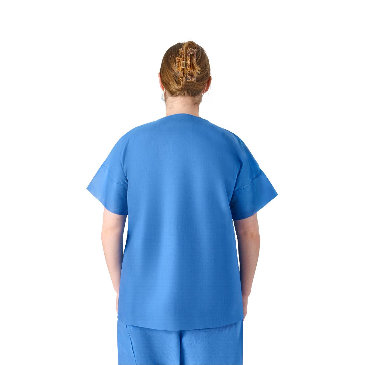 Medline Disposable Unisex Round-Neck Scrub Tops (Style 27212)