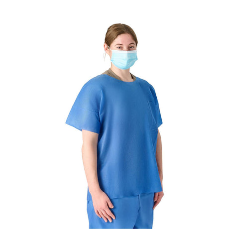 Medline Disposable Unisex Round-Neck Scrub Tops (Style 27212)