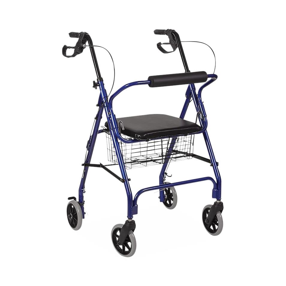HealthSmart Folding Aluminum Rollator Walkers