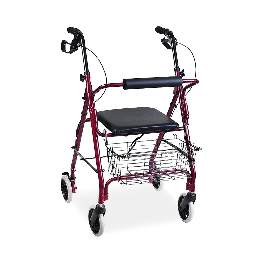 HealthSmart Folding Aluminum Rollator Walkers