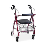 HealthSmart Folding Aluminum Rollator Walkers