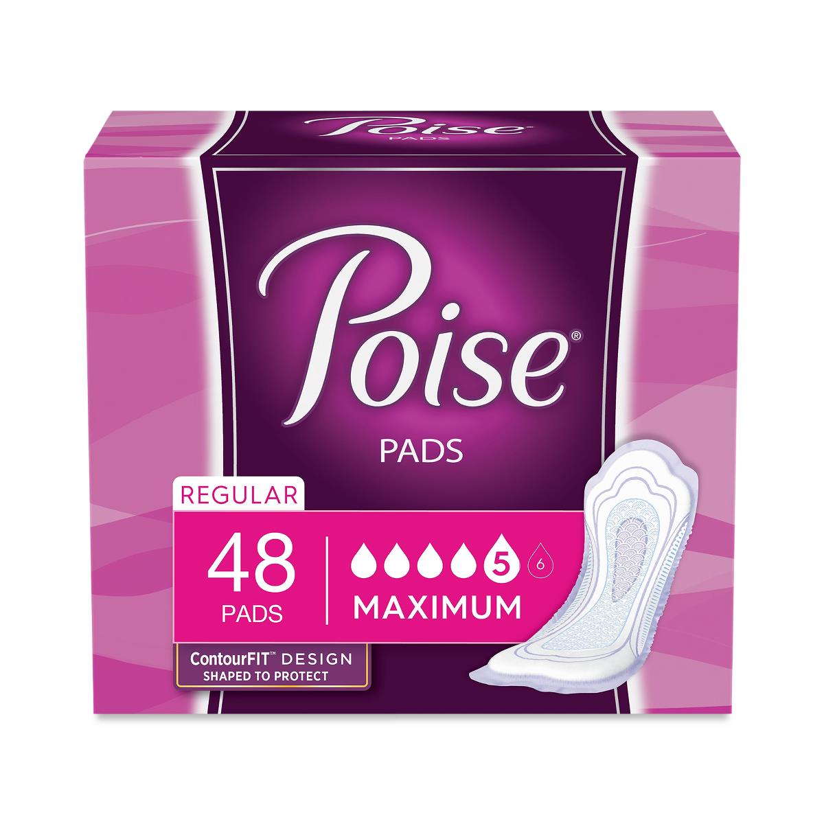 Poise Maximum Absorbency Incontinence Pads - BeHope