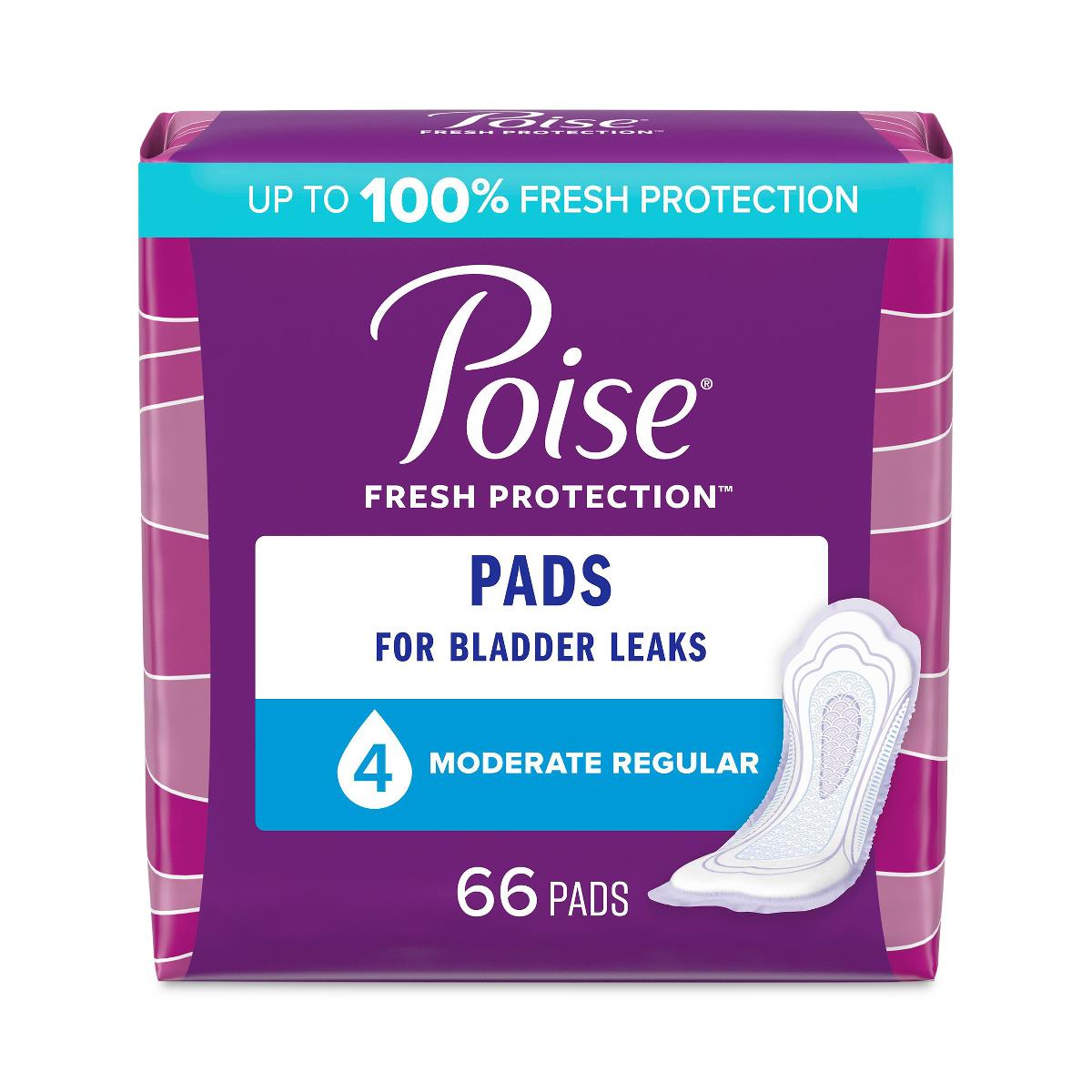 Poise Moderate Absorbency Incontinence Pads
